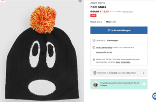 Adam Bomb Pom Muts voor €12,95 bij Blue-tomato