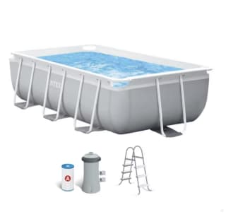 Piscina Rectangular Desmontable con Depuradora Prism Frame INTEX por solo 260,81€