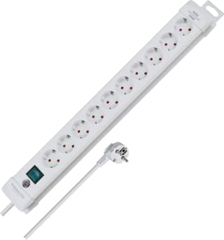 Brennenstuhl Premium-Line Stekkerdoos 10 stopcontacten voor €13,39 bij Amazon