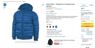 Chaqueta Joma Urban con Capucha Hombre por solo 27,99€