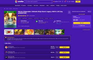 Naruto Shippuden: Ultimate Ninja Storm Legacy Xbox por 4.49€