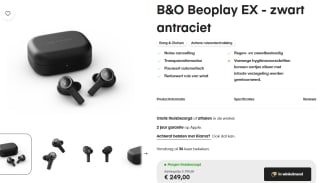 BANG & OLUFSEN & Beoplay EX Draadloze Bluetooth Oordopjes met Microfoon voor €249 bij Amac