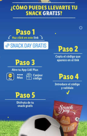 Gratis Bolsa snack con Lidl Plus