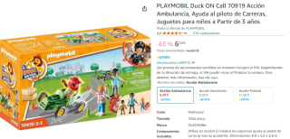 Playmobil Duck ON Call 70919 Acción Ambulancia por 6,29€