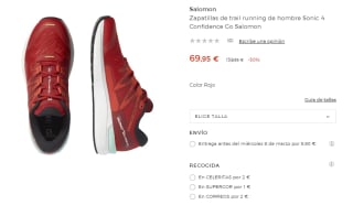 Zapatillas de trail running de hombre Salomon Sonic 4 Confidence Go por 69.95€