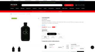 CK Be Calvin Klein 50ml por 13,95€