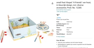 Small Foot - Houten Vishengelspel voor €8 bij Amazon