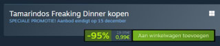 Tamarindos Freaking Dinner voor €0,99 via Steam