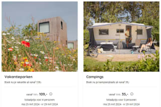 Vanaf €109 een weekend, midweek of weekje weg bij Roompot