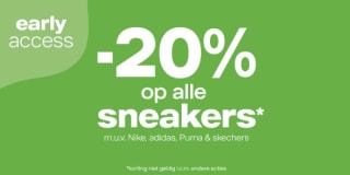 20% korting op bijna alle sneakers bij vanHaren