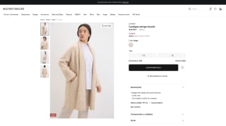 Cortefiel Cardigan Abrigo Bouclé por 15,99€