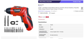 Casals atornillador destornillador Eléctrico CSC36VA con 12 puntas por 18,98€