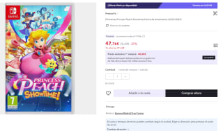Juego Nintendo Switch Princess Peach Showtime por 35.76€
