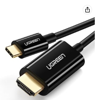 Cable Ugreen USB C a HDMI 4 K,Tipo C a HDMI por $317.40 en Amazon con cupón