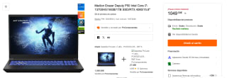 Medion Erazer Deputy P50 Intel Core i7-13700HX/16GB/1TB SSD/RTX 4060/15.6" QHD 240 Hz IPS por 1.049€