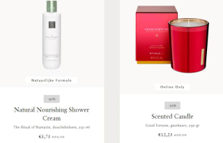 Tot 50% korting in de Rituals outlet