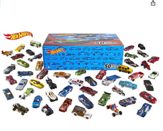Pack 50 Vehículos Hot Wheels solamente 59,99€