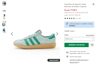 25% Extra descuento en zapatillas en ASOS