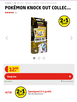 Pokemon Knock Out Collection 2+1 gratis