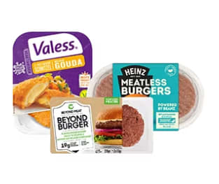 Valess, Vivera, Beyond Meat en Heinz vegetarische producten 1+1 gratis!