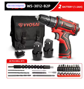 Taladro inalambrico de 12V WS-3012-B2P 12 V / 2 baterías a solo 12,27€