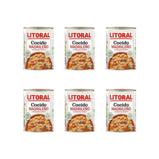 6 LITORAL Cocido Madrileño Plato Preparado Sin Gluten 425g c.u. Por 9,34€
