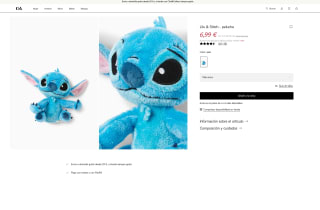 Peluche Lilo & Stitch por solo 6,99€