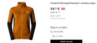 Chaqueta de Mujer The North Face Stormgap Powergrid por 54.99€