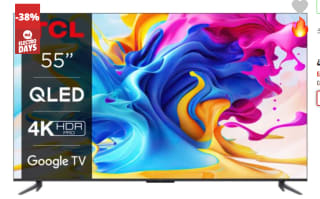 TV 55" QLED TCL 55C649 por 370€