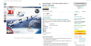 Ravensburger Apollo Saturn V por 26,99€