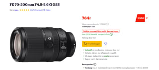 Sony FE 70-300mm F4.5-5.6 G OSS voor €764 Bol