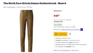 THE NORTH FACE dames Wandelbroek Grivola voor €44,99 bij Bol