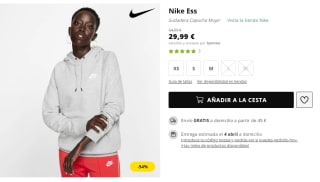 Sudadera con capucha para Mujer Nike Ess por 29.99€