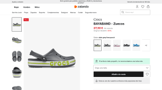 Zuecos Crocs BAYABAND por 27,50€