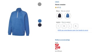 CRIVIT Heren sweater voor €7,99 bij de Lidl