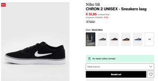 Nike SB CHRON 2 heren sneakers voor €31,95 bij Zalando