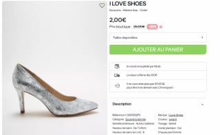 Escarpins I love shoes Matière lisse à 2€