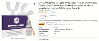 SMYLE Whitening kit Tandenbleekset voor €13,66 bij Amazon