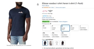 ELLESSE Regular fit Shirt voor €10 bij Amazon