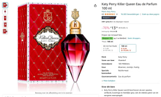 Katy Perry Killer Queen Eau de Parfum 100 ml voor €13,50 bij Amazon NL