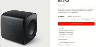 KEF KC62 compacte Subwoofer voor €1.195 bij Stassen