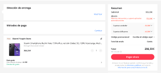 Xiaomi Redmi Note 13 Pro Plus 8GB/256GB desde españa por 256,33€
