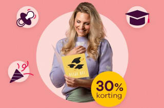 30% korting bij aankoop van twee of meer kaarten bij Greetz