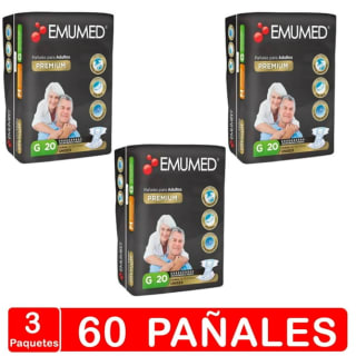 30 % de descuento en Pañales Adulto - Emumed Premium - 60 Pañales - Talla G