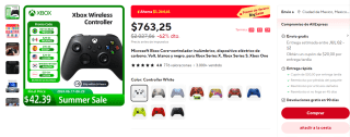 Control Xbox Core Inalámbrico por $763 en AliExpress
