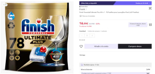 78 Pastillas Finish Powerball Ultimate Plus All in por 11,89€