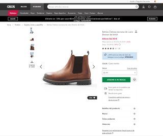 Botines Chelsea de cuero Schuh Dawson por solo 45,20€
