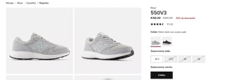 Hasta 50% + 25% EXTRA descuento en tus compras New Balance Zapatillas desde 14€