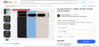 Google Pixel 8 Pro 128GB 5G Smartphone – £429