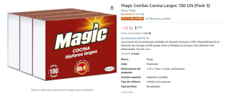 300 unidades Magic Cerillas Cocina Largos por 1,10€